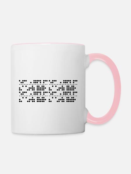TheCode - Tasse zweifarbig - Weiß/Pink