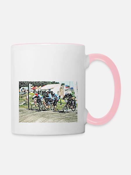 BMX (Begriffsklärung - Tasse zweifarbig - Weiß/Pink