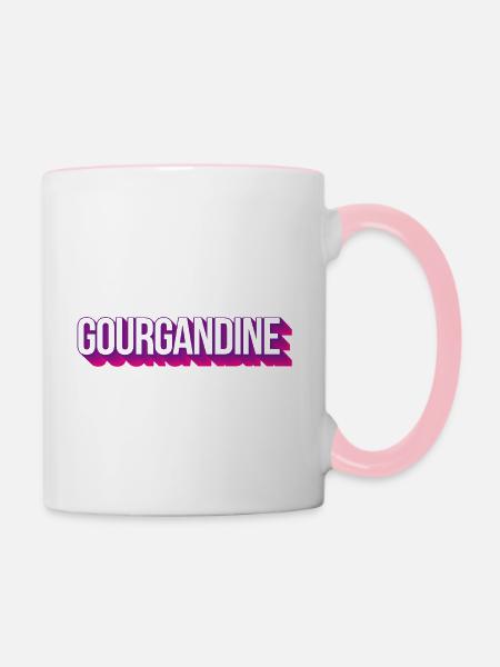 Gourgandine - Tasse zweifarbig - Weiß/Pink