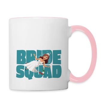 Bride Squad - Tasse zweifarbig - Weiß/Pink - Rechts