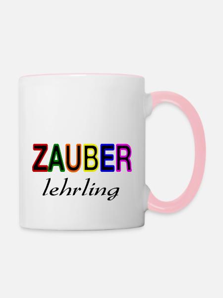 Zauberlehrling - Tasse zweifarbig - Weiß/Pink