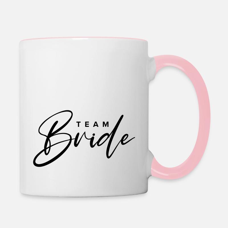 Team Bride - Mug contrasté - blanc/rose