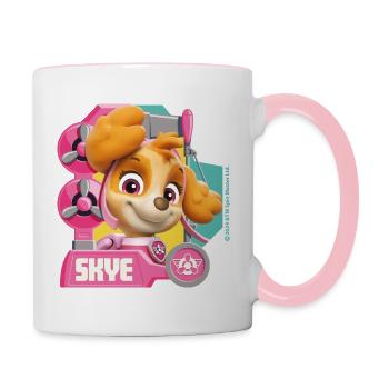 Paw Patrol Skye Design De Personnage - Mug contrasté - blanc/rose - Droite