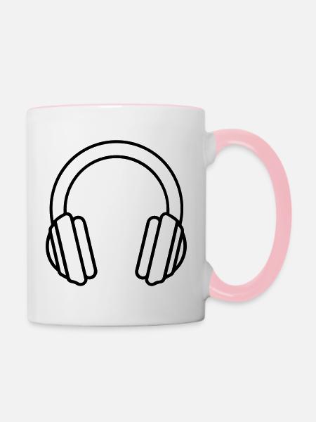 Gaming-Headset - Tasse zweifarbig - Weiß/Pink