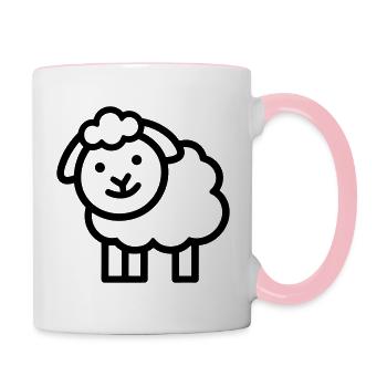 sheep - Contrasting Mug - white/pink - Right