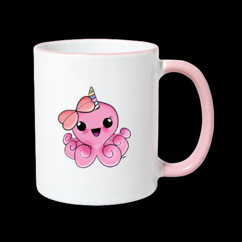 Poulpe licorne rose - Mug contrasté
