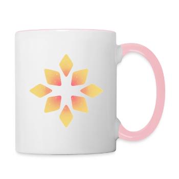 étoile - Mug contrasté - blanc/rose - Droite
