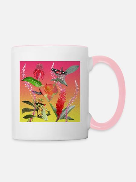 superclo3d.com Sandra Kuhl - Tasse zweifarbig - Weiß/Pink