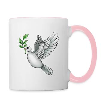 Liberté - Mug contrasté - blanc/rose - Droite