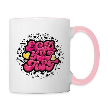 Ecdysiast - Tasse zweifarbig - Weiß/Pink - Rechts