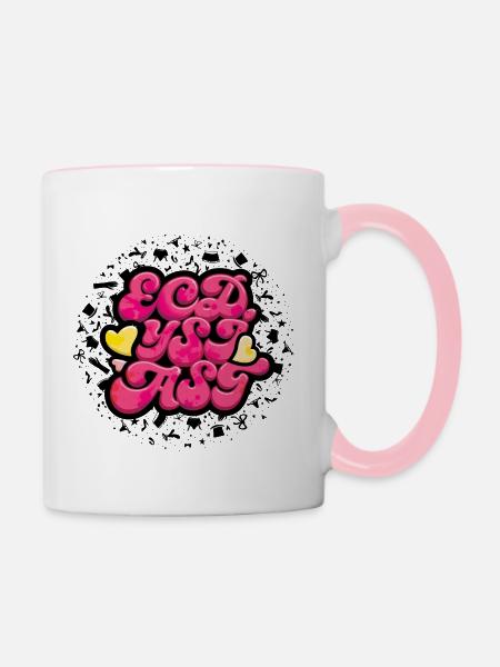 Ecdysiast - Tasse zweifarbig - Weiß/Pink