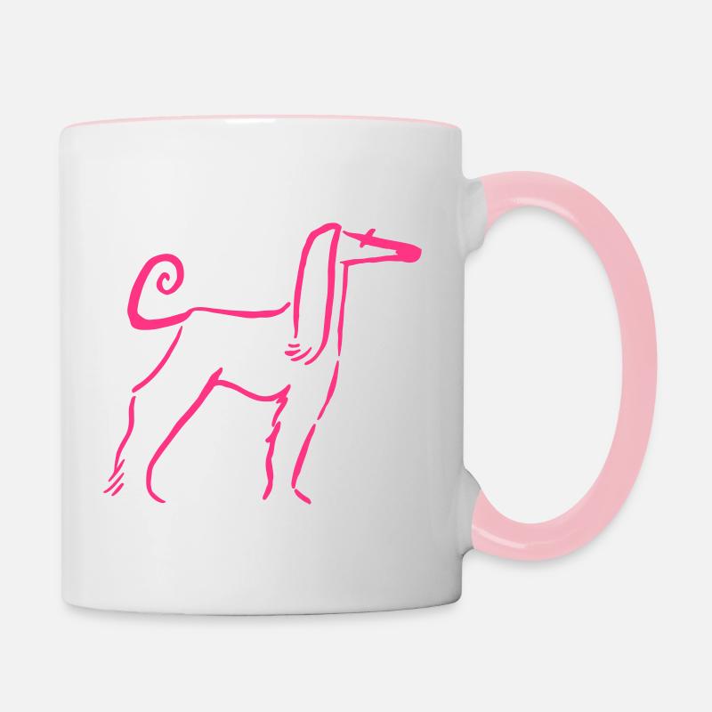 Afghan - Contrasting Mug - white/pink