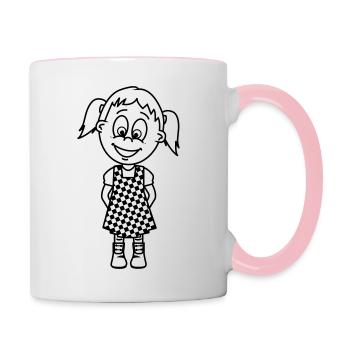 Doremi - Mug contrasté - blanc/rose - Droite