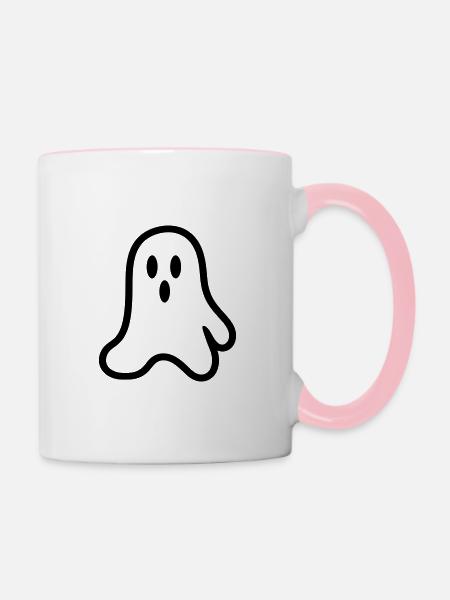 Geist - Tasse zweifarbig - Weiß/Pink