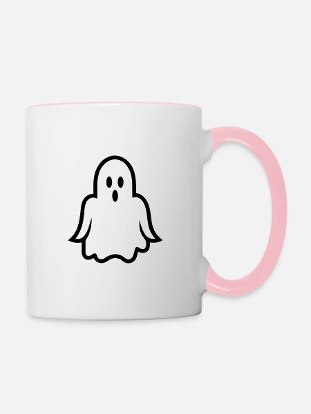 Geist - Tasse zweifarbig - Weiß/Pink