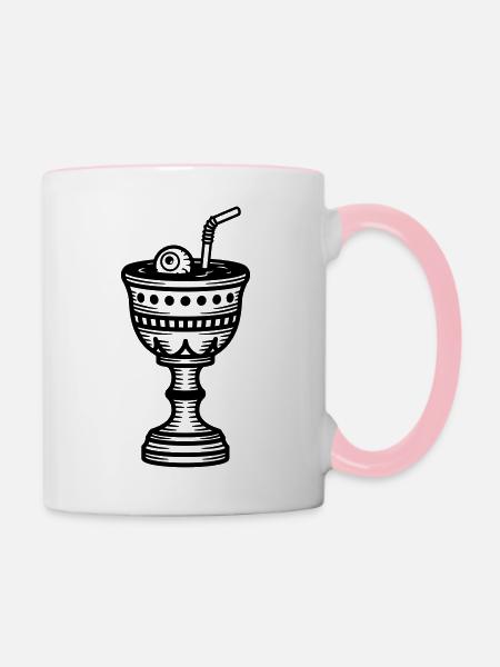 Vampir Cocktail - Tasse zweifarbig - Weiß/Pink