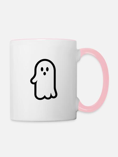 Geist - Tasse zweifarbig - Weiß/Pink
