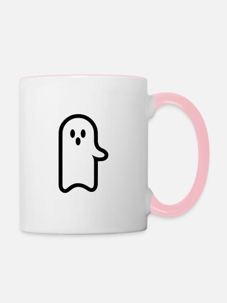 Geist - Tasse zweifarbig - Weiß/Pink