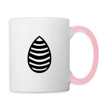 Easter egg - Contrasting Mug - white/pink - Right