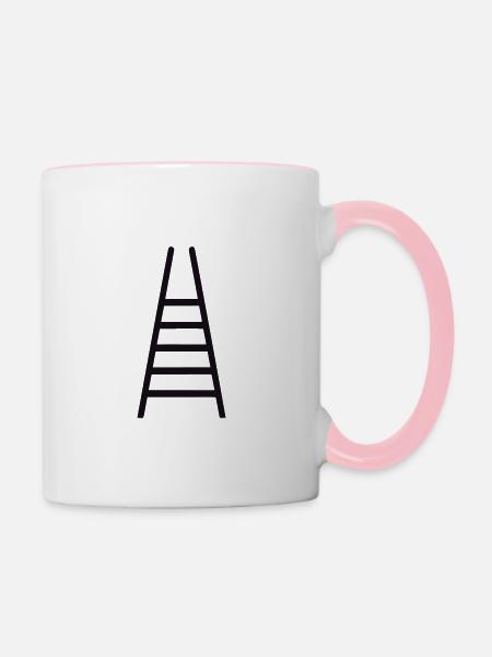 Leiter - Tasse zweifarbig - Weiß/Pink