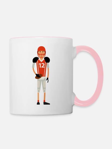 Ballsport - Tasse zweifarbig - Weiß/Pink