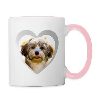 Havanese - Havanese Dog - Contrasting Mug - white/pink - Right