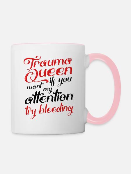 Mediziner - Tasse zweifarbig - Weiß/Pink