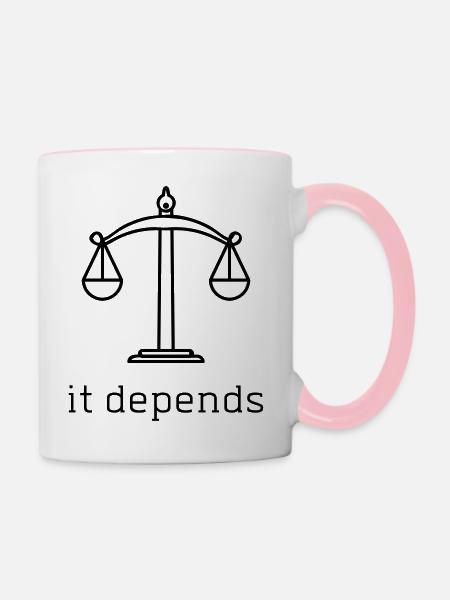 LUSTIGER ANWALTSANWALT - Tasse zweifarbig - Weiß/Pink