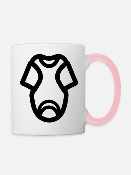 Schicht - Tasse zweifarbig - Weiß/Pink