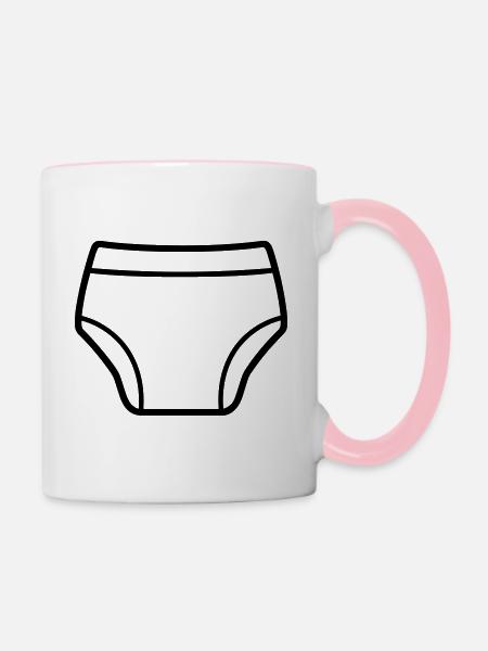 Schicht - Tasse zweifarbig - Weiß/Pink