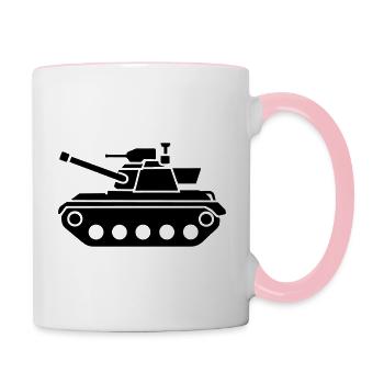 tank - Mug contrasté - blanc/rose - Droite