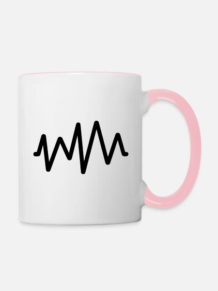 Puls - Tasse zweifarbig - Weiß/Pink