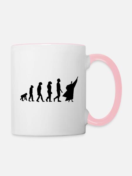 Eurythmie ("Namen tanzen") - Tasse zweifarbig - Weiß/Pink