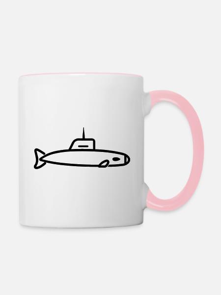 U-Boot-Boot - Tasse zweifarbig - Weiß/Pink