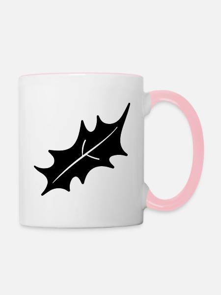 Stechpalme - Tasse zweifarbig - Weiß/Pink