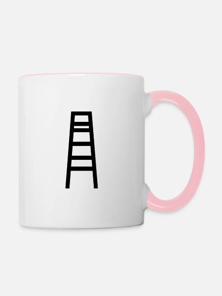 Leiter - Tasse zweifarbig - Weiß/Pink
