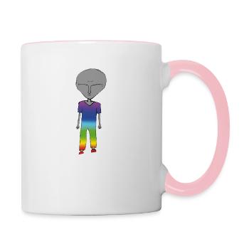 alien - Contrasting Mug - white/pink - Right