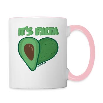 Es Palta - Tasse zweifarbig - Weiß/Pink - Rechts