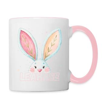 Name Lea Rabbit Lea Rabbit Pet Name - Contrasting Mug - white/pink - Right