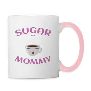 Sugar Mommy - Tasse zweifarbig - Weiß/Pink - Rechts