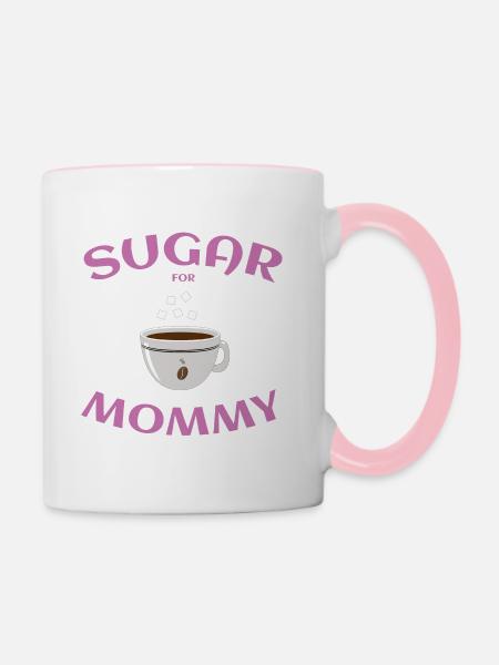 Sugar Mommy - Tasse zweifarbig - Weiß/Pink