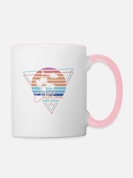 Catalina Weinmischer - Tasse zweifarbig - Weiß/Pink