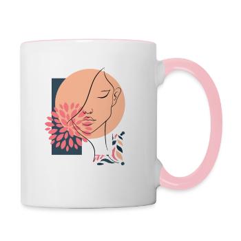 Feminine Magic - Contrasting Mug - white/pink - Right