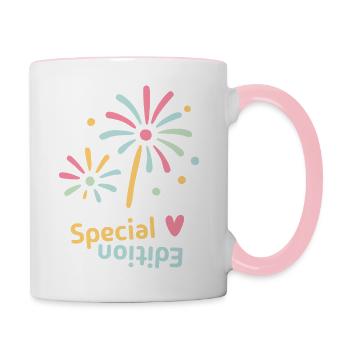 Special Edition - Tasse zweifarbig - Weiß/Pink - Rechts