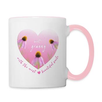 Meilleure Mamie - Mug contrasté - blanc/rose - Droite
