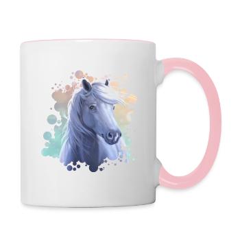 Spring - Tasse zweifarbig - Weiß/Pink - Rechts