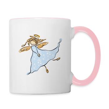 ange - Mug contrasté - blanc/rose - Droite
