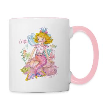 Prinzessin Lillifee Meerjungfrau - Tasse zweifarbig - Weiß/Pink - Rechts