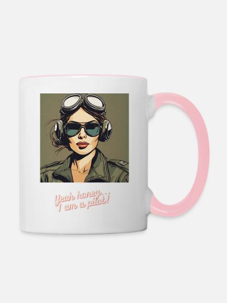 Yeah Honey... - Tasse zweifarbig - Weiß/Pink