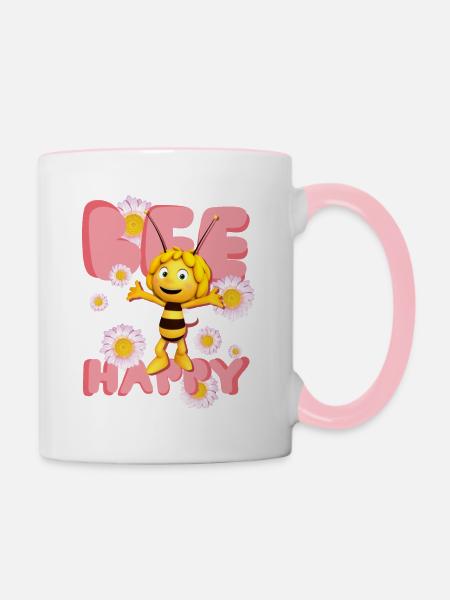 Biene Maja Bee Happy - Tasse zweifarbig - Weiß/Pink